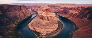 Preview wallpaper canyon, rocks, river, landscape, view