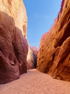 Preview wallpaper canyon, rocks, sand, nature, landscape