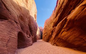 Preview wallpaper canyon, rocks, sand, nature, landscape