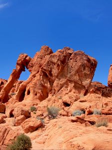 Preview wallpaper canyon, rocks, sandy, sky