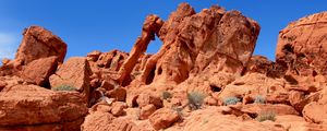 Preview wallpaper canyon, rocks, sandy, sky