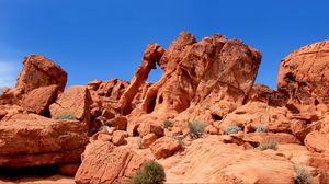 Preview wallpaper canyon, rocks, sandy, sky