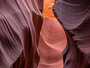 Preview wallpaper canyon, rocks, stone, relief, light