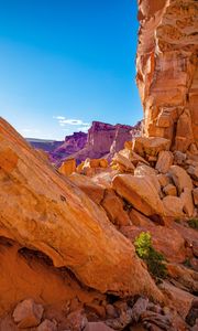 Preview wallpaper canyon, rocks, stones, stone, sky