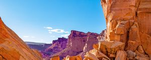 Preview wallpaper canyon, rocks, stones, stone, sky