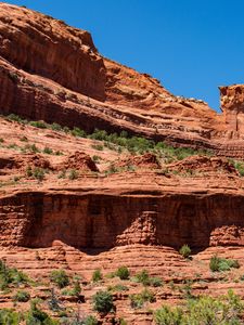 Preview wallpaper canyon, rocks, trees, nature