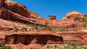 Preview wallpaper canyon, rocks, trees, nature