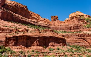 Preview wallpaper canyon, rocks, trees, nature