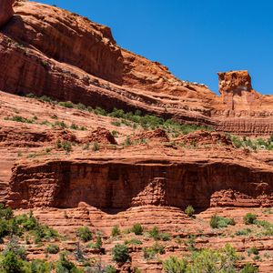 Preview wallpaper canyon, rocks, trees, nature