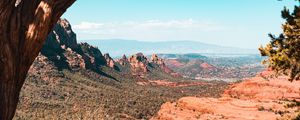 Preview wallpaper canyon, rocks, trees, landscape