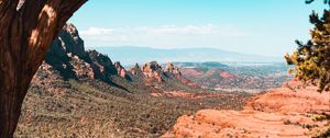 Preview wallpaper canyon, rocks, trees, landscape