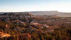 Preview wallpaper canyon, rocks, trees, nature, landscape