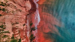 Preview wallpaper canyon, rocks, water, surf