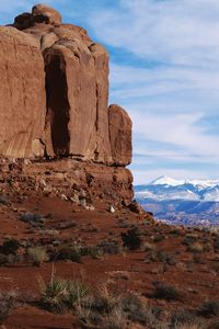 Preview wallpaper canyon, sand, vegetation, distance