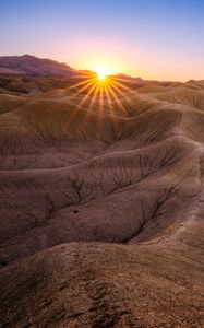 Preview wallpaper canyon, sun, relief, cranny
