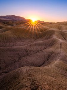 Preview wallpaper canyon, sun, relief, cranny