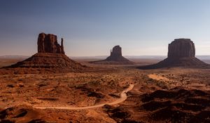 Preview wallpaper canyon, valley, desert, rocks, landscape