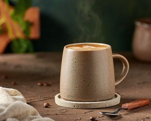 Preview wallpaper cappuccino, coffee, drink, mug, steam