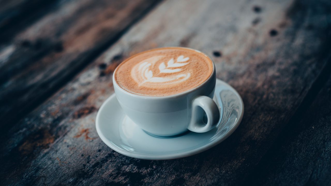 Wallpaper cappuccino, coffee, drink, mug, pattern