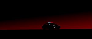 Preview wallpaper car, art, outlines, minimalism, night