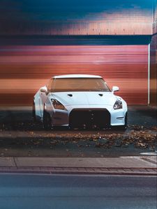 Preview wallpaper car, automobile, sportscar, white, front view