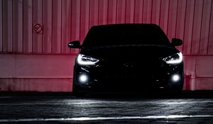 Preview wallpaper car, black, dark, night