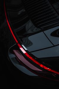 Preview wallpaper car, black, lantern, red, line