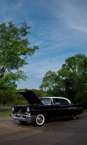 Preview wallpaper car, black, retro