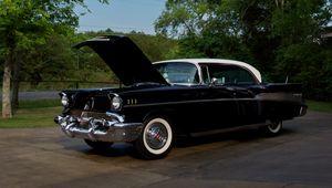 Preview wallpaper car, black, retro