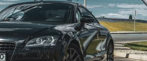 Preview wallpaper car, black, road