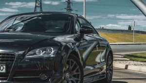 Preview wallpaper car, black, road