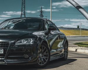 Preview wallpaper car, black, road