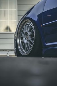 Preview wallpaper car, blue, wheel
