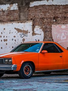 Preview wallpaper car, chevrolet el camino, street, retro