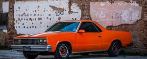 Preview wallpaper car, chevrolet el camino, street, retro