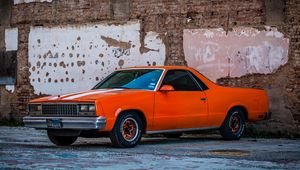 Preview wallpaper car, chevrolet el camino, street, retro