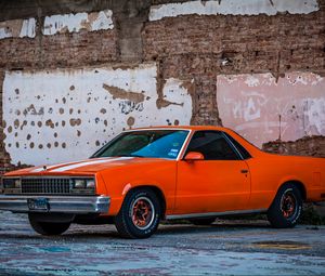 Preview wallpaper car, chevrolet el camino, street, retro