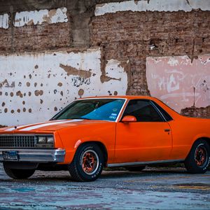 Preview wallpaper car, chevrolet el camino, street, retro