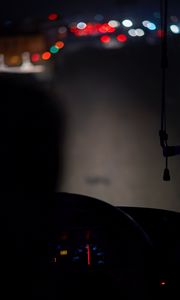 Preview wallpaper car, dark, speedometer, backlight