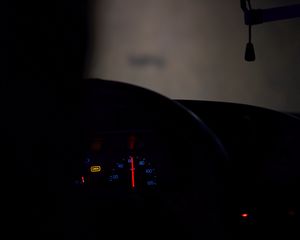 Preview wallpaper car, dark, speedometer, backlight