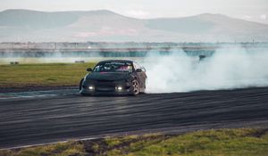 Preview wallpaper car, drift, smoke, extreme