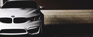 Preview wallpaper car, front view, lights
