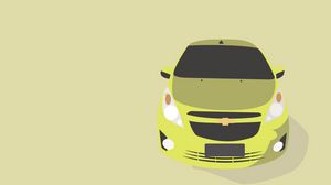 Preview wallpaper car, graphics, chevrolet, drawing