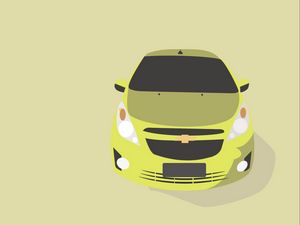 Preview wallpaper car, graphics, chevrolet, drawing