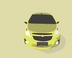 Preview wallpaper car, graphics, chevrolet, drawing