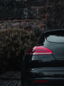Preview wallpaper car, headlight, black, rear view