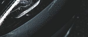 Preview wallpaper car, headlight, drops, wet