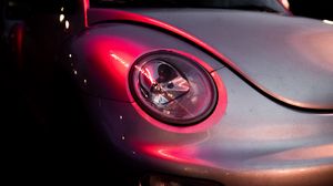 Preview wallpaper car, headlight, night