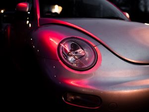 Preview wallpaper car, headlight, night