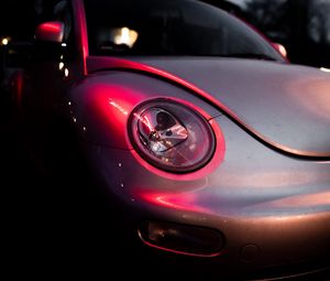 Preview wallpaper car, headlight, night